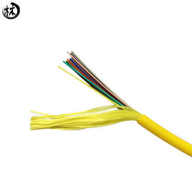 12 rdzeni Wewnętrzny kabel dystrybucyjny Kabel światłowodowy Odporny na zużycie Wysoka wytrzymałość na rozciąganie
