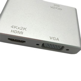 Adapter typu C na USB 3.0, HDTV, DVI, VGA (24 + 5) do telefonu komórkowego, komputera i telewizora Uniwersalny konwerter