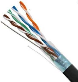 Kabel sieciowy z czystej miedzi 24AWG, zewnętrzny kabel sieciowy Utp Cat6 szary / niebieski