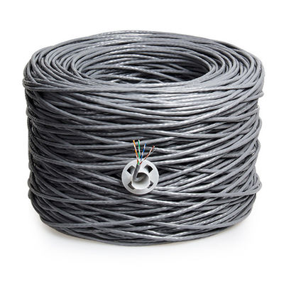 Szary kabel sieciowy 23Awg CAT6 305 m rolka 1000 stóp