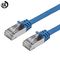 Niebieski kabel patchcordowy Izolacja HDPE Kurtka LSZH / PVC Dostosowana długość