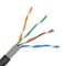 Zewnętrzny kabel sieciowy UTP Szary Czarny Długi czas użytkowania Przewód CCA / CU