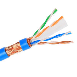 E- Jasny ekranowany kabel SFTP CAT6 Lan STP Czysta miedź do systemu okablowania