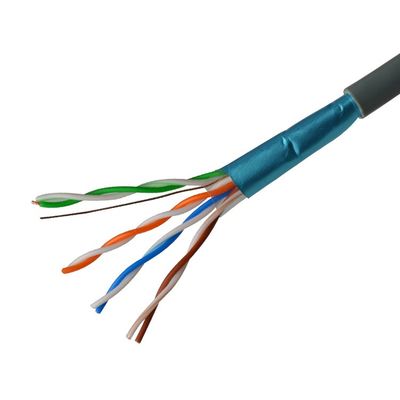 8 żył Ekranowany kabel Ethernet CAT5E Ftp Ethernet Skrętka 24AWG