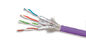 4 pary Ekranowany kabel LAN S / STP CAT7, kabel Ethernet PVC 10 Gb / s 23AWG Solid Stranded